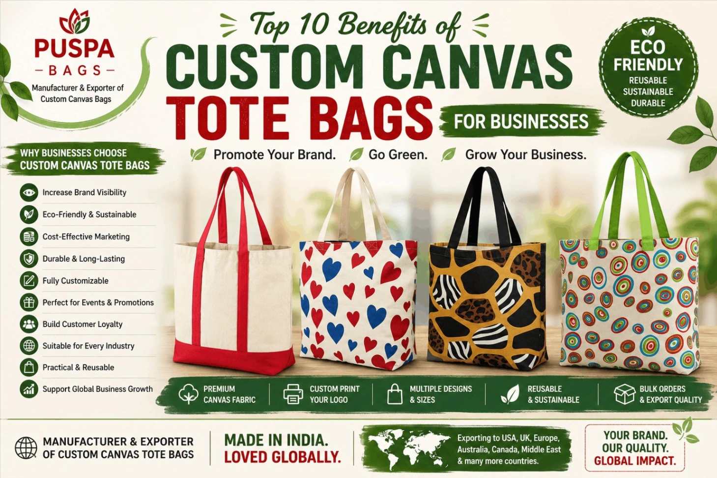 Custom Canvas Tote Bags