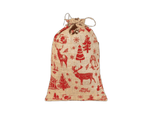 Christmas Drawstring Bag without lamination