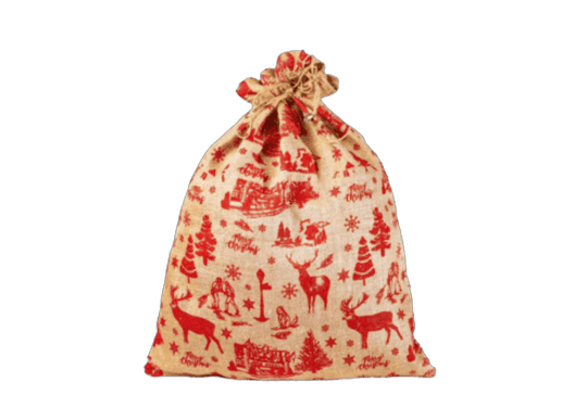 Large Xmas Jute Sack 100% biodegradable