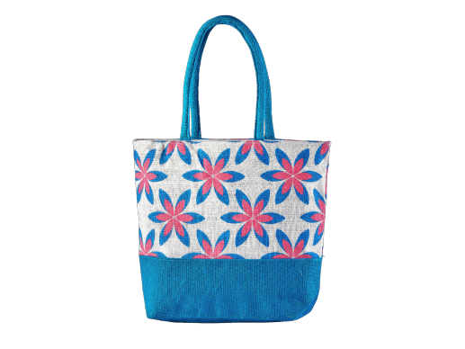 Flower Blue Tote Fashion bag