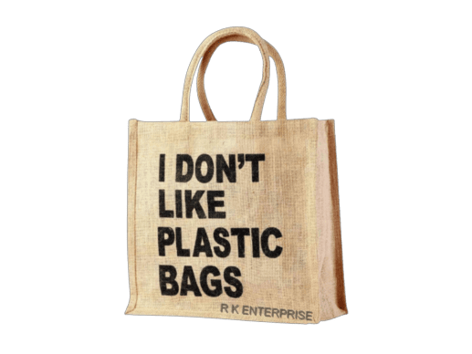 Jute Promotional Slogan Bag