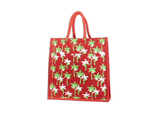 Allover Printed Jute bag multipurpose