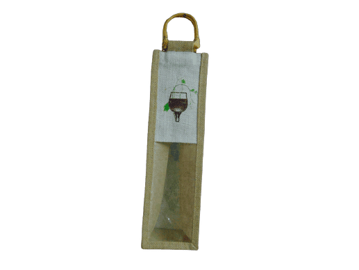 Single Bottle Jute Wine bag