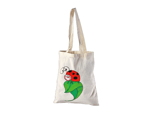 Ladybug printed Cotton Calico bag