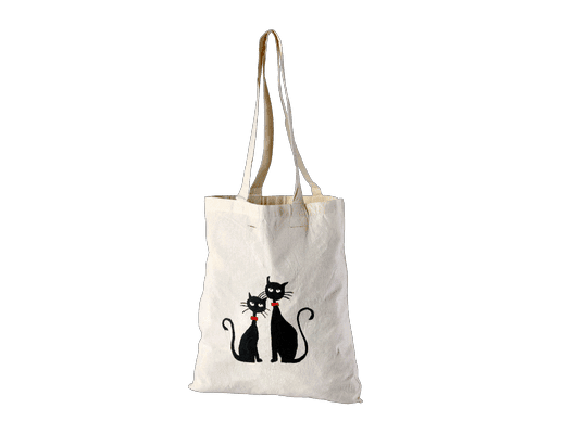 Two Black Cats Calico bag
