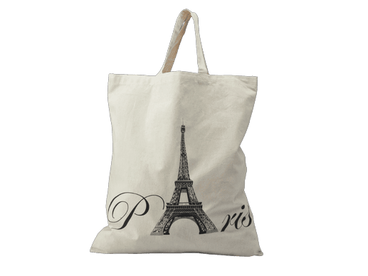 Eiffel Tower Print Cotton bag