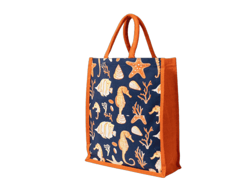 Laminated Orange Camvas bag
