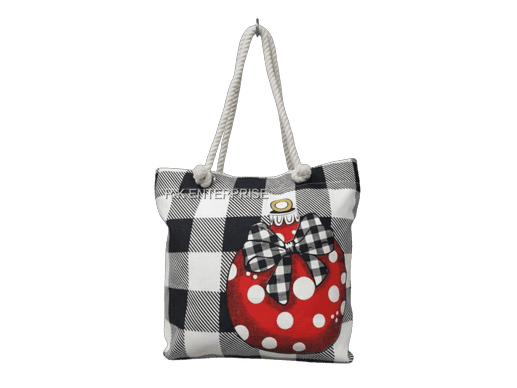 Black and white Canvas Tote bag