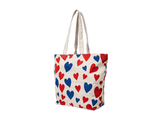 Patriotic Heart Canvas Tote bag