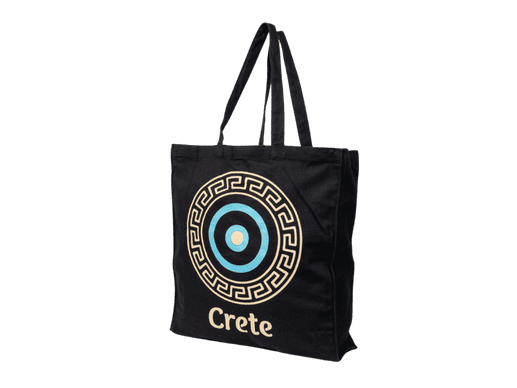 Black Printed Canvas Tote bag