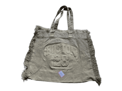 Washed Canvas Boston 28 Fringe Tote bag