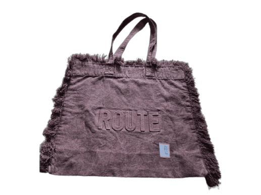 Washed Canvas Route Fringe Tote bag