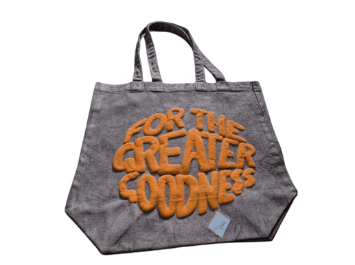 Reusable Cloud Washed   Drill Carry Tote Bag