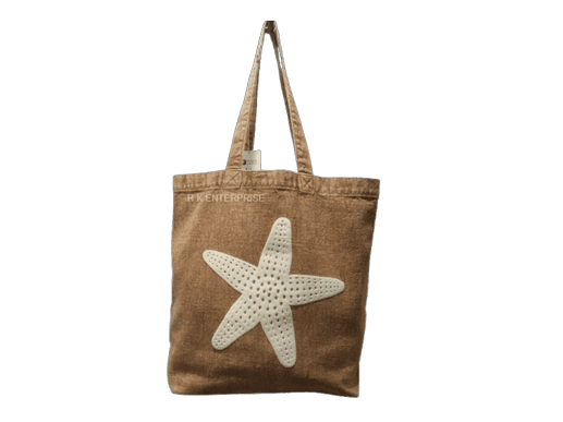 Seaside Star Cloud Wash Drill Carry Tote bag