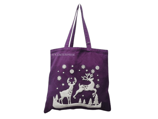 Winter Holiday Drill Washed Shoulder Bag