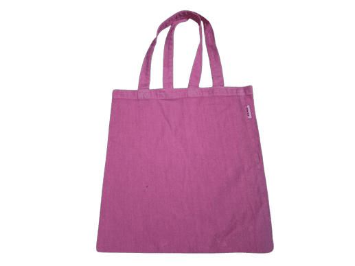 Rose Pink Drill Washed Tote Bag