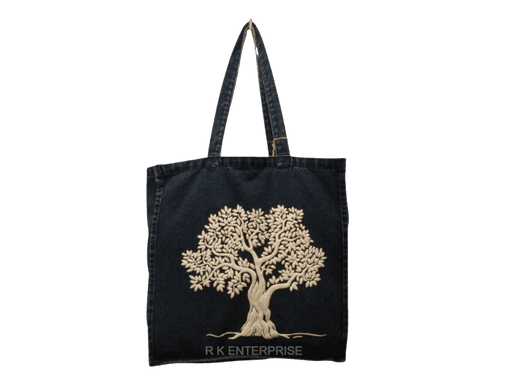 Dark Indigo Tree Jeans Bag