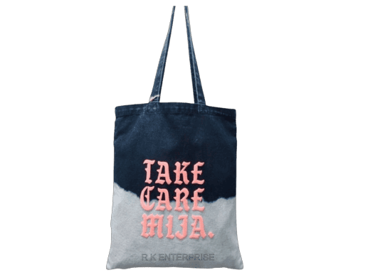 Two-Tone Denim Jeans Jeans Washed bag