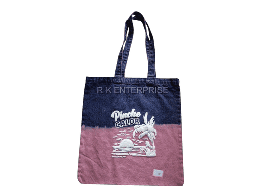 Double Tone Denim Jeans Washed bag