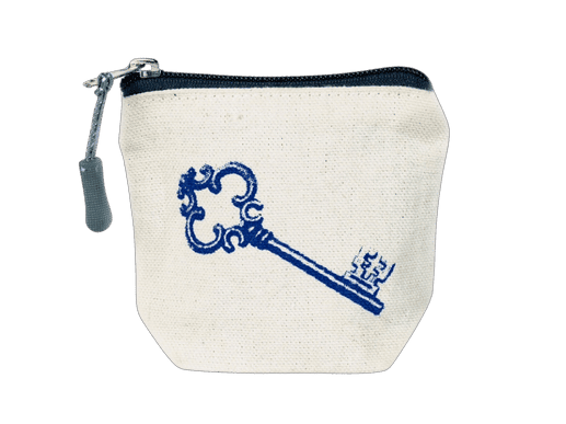 Key Canvas Zipper Pouch bag