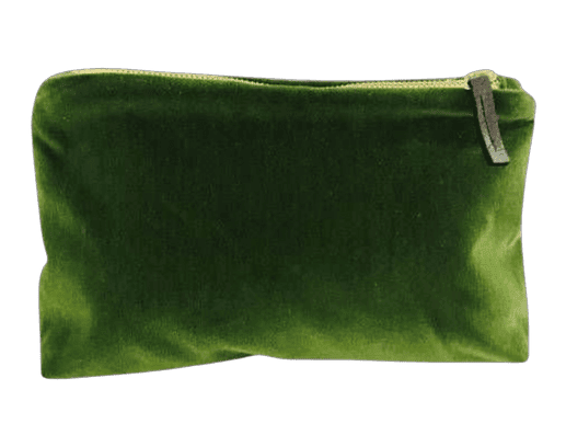 Velvet Zipper Pouch bag