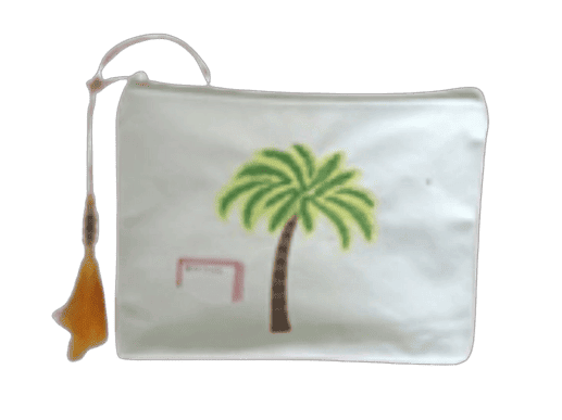 Palm Tree Canvas Pouch bag