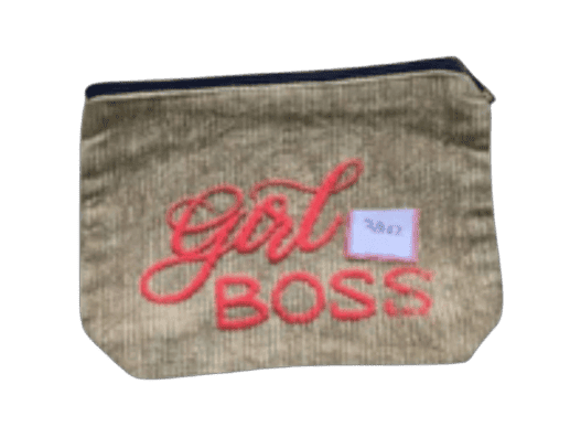 Girl Boss Corduroy Pouch bag